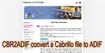 cbr sweepstakes|ADIF2Cabrillo .